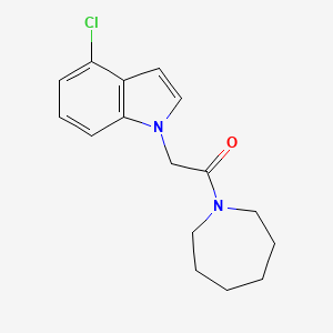 1-(azepan-1-yl)-2-(4-chloro-1H-indol-1-yl)ethanone