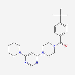 4-[4-(4-tert-butylbenzoyl)-1-piperazinyl]-6-(1-piperidinyl)pyrimidine