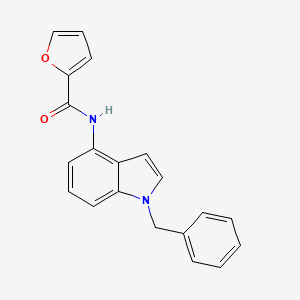 N-(1-benzyl-1H-indol-4-yl)furan-2-carboxamide