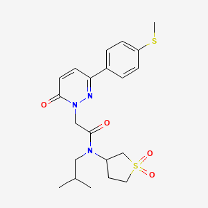 N-(1,1-dioxidotetrahydrothiophen-3-yl)-N-(2-methylpropyl)-2-{3-[4-(methylsulfanyl)phenyl]-6-oxopyridazin-1(6H)-yl}acetamide