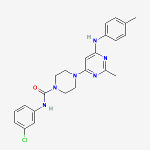 N-(3-chlorophenyl)-4-{2-methyl-6-[(4-methylphenyl)amino]pyrimidin-4-yl}piperazine-1-carboxamide