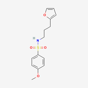 N-[3-(2-furyl)propyl]-4-methoxybenzenesulfonamide