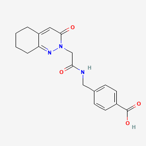 4-({[(3-oxo-5,6,7,8-tetrahydrocinnolin-2(3H)-yl)acetyl]amino}methyl)benzoic acid