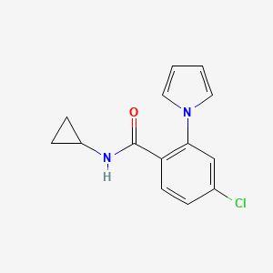 4-chloro-N-cyclopropyl-2-(1H-pyrrol-1-yl)benzamide