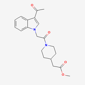 methyl {1-[(3-acetyl-1H-indol-1-yl)acetyl]piperidin-4-yl}acetate