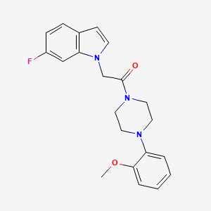 2-(6-fluoro-1H-indol-1-yl)-1-[4-(2-methoxyphenyl)piperazin-1-yl]ethanone