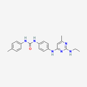 3-(4-{[2-(ETHYLAMINO)-6-METHYLPYRIMIDIN-4-YL]AMINO}PHENYL)-1-(4-METHYLPHENYL)UREA