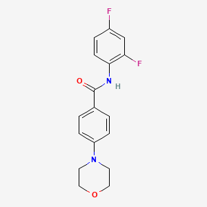 N-(2,4-difluorophenyl)-4-(4-morpholinyl)benzamide