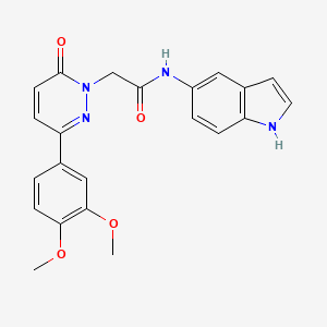 2-(3-(3,4-dimethoxyphenyl)-6-oxopyridazin-1(6H)-yl)-N-(1H-indol-5-yl)acetamide