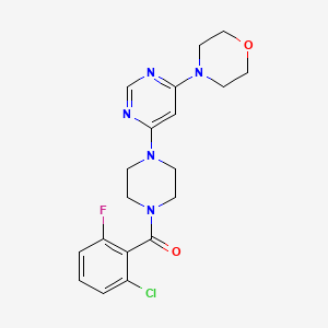 4-{6-[4-(2-chloro-6-fluorobenzoyl)-1-piperazinyl]-4-pyrimidinyl}morpholine