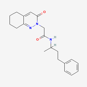 2-(3-oxo-5,6,7,8-tetrahydrocinnolin-2(3H)-yl)-N-(4-phenylbutan-2-yl)acetamide