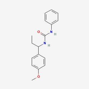 molecular formula C17H20N2O2 B4522911 N-[1-(4-methoxyphenyl)propyl]-N'-phenylurea 