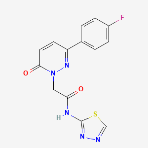 2-[3-(4-fluorophenyl)-6-oxopyridazin-1(6H)-yl]-N-[(2E)-1,3,4-thiadiazol-2(3H)-ylidene]acetamide