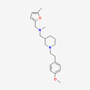 ({1-[2-(4-methoxyphenyl)ethyl]-3-piperidinyl}methyl)methyl[(5-methyl-2-furyl)methyl]amine