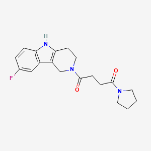 1-(8-fluoro-1,3,4,5-tetrahydro-2H-pyrido[4,3-b]indol-2-yl)-4-(pyrrolidin-1-yl)butane-1,4-dione