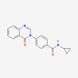 N-cyclopropyl-4-(4-oxoquinazolin-3(4H)-yl)benzamide