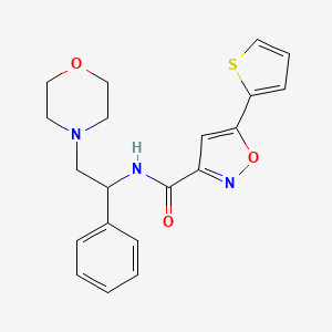 N-[2-(4-morpholinyl)-1-phenylethyl]-5-(2-thienyl)-3-isoxazolecarboxamide