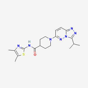 N-(4,5-dimethyl-1,3-thiazol-2-yl)-1-[3-(propan-2-yl)[1,2,4]triazolo[4,3-b]pyridazin-6-yl]piperidine-4-carboxamide