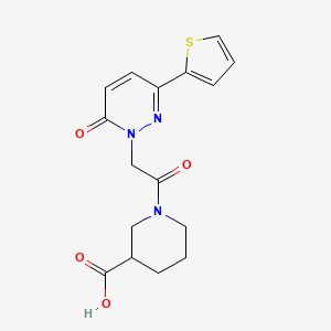 1-{[6-oxo-3-(thiophen-2-yl)pyridazin-1(6H)-yl]acetyl}piperidine-3-carboxylic acid