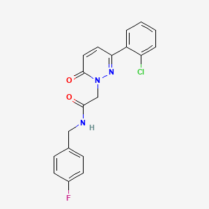 2-(3-(2-chlorophenyl)-6-oxopyridazin-1(6H)-yl)-N-(4-fluorobenzyl)acetamide