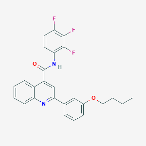 2-(3-butoxyphenyl)-N-(2,3,4-trifluorophenyl)quinoline-4-carboxamide