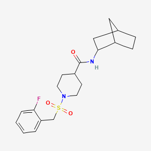 N-bicyclo[2.2.1]hept-2-yl-1-[(2-fluorobenzyl)sulfonyl]-4-piperidinecarboxamide