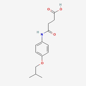 molecular formula C14H19NO4 B4523046 4-[(4-isobutoxyphenyl)amino]-4-oxobutanoic acid 