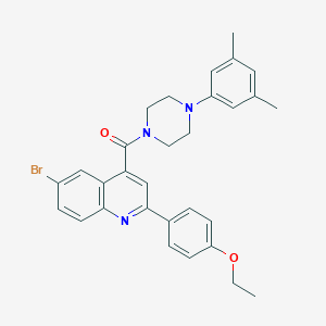 6-Bromo-4-{[4-(3,5-dimethylphenyl)-1-piperazinyl]carbonyl}-2-(4-ethoxyphenyl)quinoline