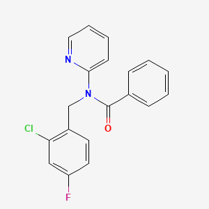 N-[(2-CHLORO-4-FLUOROPHENYL)METHYL]-N-(PYRIDIN-2-YL)BENZAMIDE