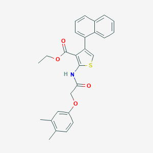 Ethyl 2-{[(3,4-dimethylphenoxy)acetyl]amino}-4-(1-naphthyl)-3-thiophenecarboxylate