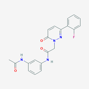 N-[3-(acetylamino)phenyl]-2-[3-(2-fluorophenyl)-6-oxopyridazin-1(6H)-yl]acetamide