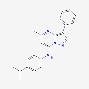 5-methyl-3-phenyl-N-[4-(propan-2-yl)phenyl]pyrazolo[1,5-a]pyrimidin-7-amine