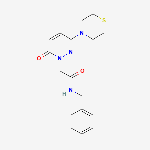 N-benzyl-2-[6-oxo-3-(thiomorpholin-4-yl)pyridazin-1(6H)-yl]acetamide