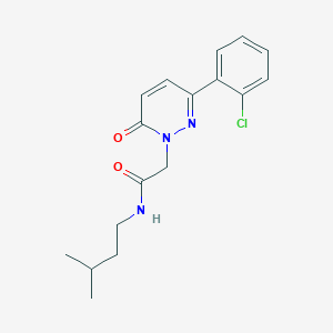 molecular formula C17H20ClN3O2 B4523151 2-[3-(2-chlorophenyl)-6-oxo-1(6H)-pyridazinyl]-N~1~-isopentylacetamide 