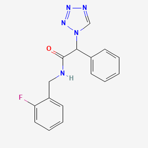 N-(2-fluorobenzyl)-2-phenyl-2-(1H-tetrazol-1-yl)acetamide