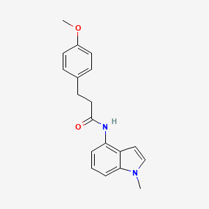 3-(4-methoxyphenyl)-N-(1-methyl-1H-indol-4-yl)propanamide