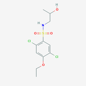 2,5-dichloro-4-ethoxy-N-(2-hydroxypropyl)benzenesulfonamide