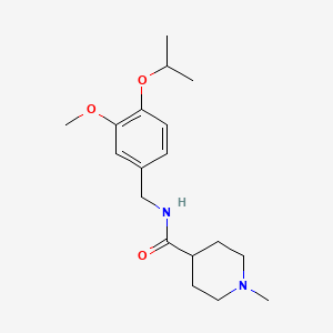 N-(4-isopropoxy-3-methoxybenzyl)-1-methyl-4-piperidinecarboxamide