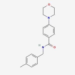 N-(4-methylbenzyl)-4-(4-morpholinyl)benzamide