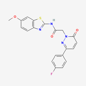 2-[3-(4-fluorophenyl)-6-oxopyridazin-1(6H)-yl]-N-[(2Z)-6-methoxy-1,3-benzothiazol-2(3H)-ylidene]acetamide