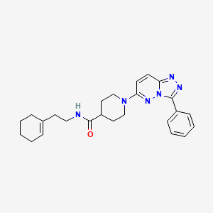 N-[2-(cyclohex-1-en-1-yl)ethyl]-1-(3-phenyl[1,2,4]triazolo[4,3-b]pyridazin-6-yl)piperidine-4-carboxamide