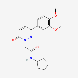 N-cyclopentyl-2-(3-(3,4-dimethoxyphenyl)-6-oxopyridazin-1(6H)-yl)acetamide