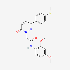 N-(2,4-dimethoxyphenyl)-2-{3-[4-(methylsulfanyl)phenyl]-6-oxopyridazin-1(6H)-yl}acetamide