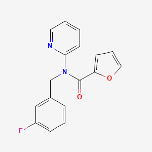 N-[(3-FLUOROPHENYL)METHYL]-N-(PYRIDIN-2-YL)FURAN-2-CARBOXAMIDE