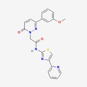 2-[3-(3-methoxyphenyl)-6-oxopyridazin-1(6H)-yl]-N-[(2Z)-4-(pyridin-2-yl)-1,3-thiazol-2(3H)-ylidene]acetamide