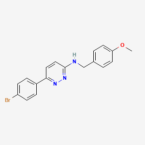 6-(4-bromophenyl)-N-(4-methoxybenzyl)pyridazin-3-amine