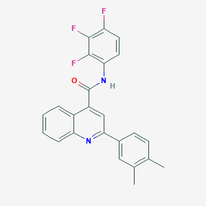 2-(3,4-dimethylphenyl)-N-(2,3,4-trifluorophenyl)quinoline-4-carboxamide
