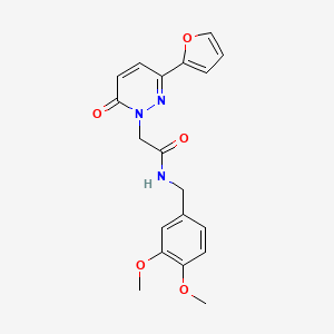 N-(3,4-dimethoxybenzyl)-2-(3-(furan-2-yl)-6-oxopyridazin-1(6H)-yl)acetamide