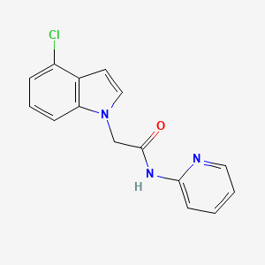 2-(4-chloro-1H-indol-1-yl)-N-(2-pyridyl)acetamide