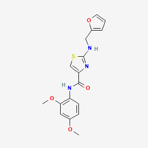 molecular formula C17H17N3O4S B4523282 N-(2,4-dimethoxyphenyl)-2-[(2-furylmethyl)amino]-1,3-thiazole-4-carboxamide 